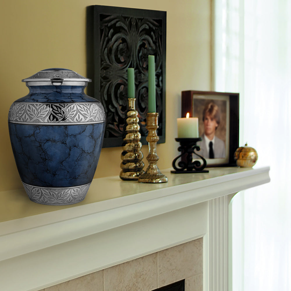 Midnight Blue Cremation Urn