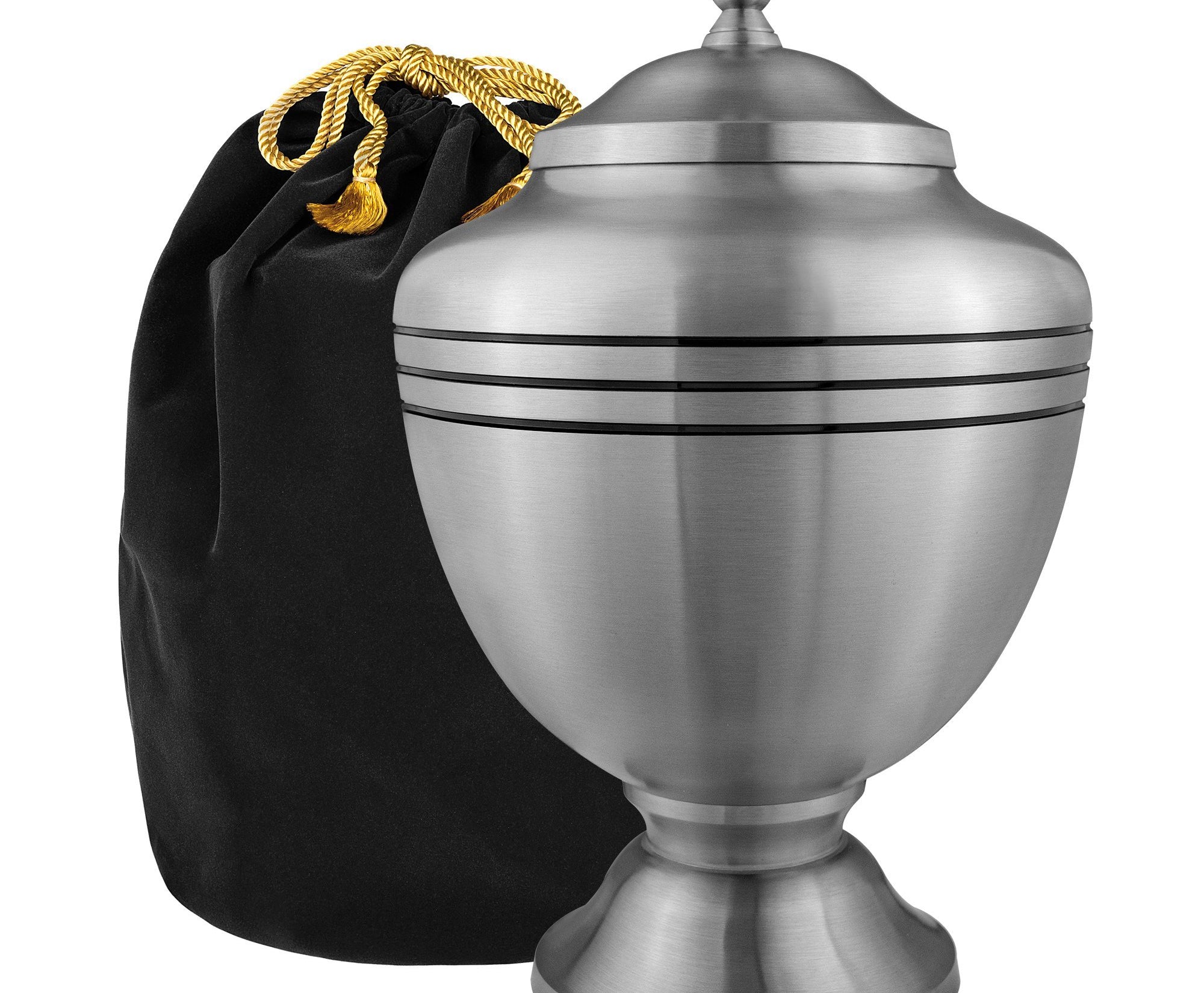 Eternal Hope Pewter Chalice Large Urn for Human Ashes - With Velvet Bag