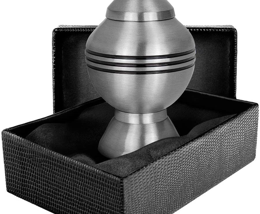 Eternal Hope Pewter Chalice Small Keepsake Urn for Human Ashes- Qnty 1 - w Case