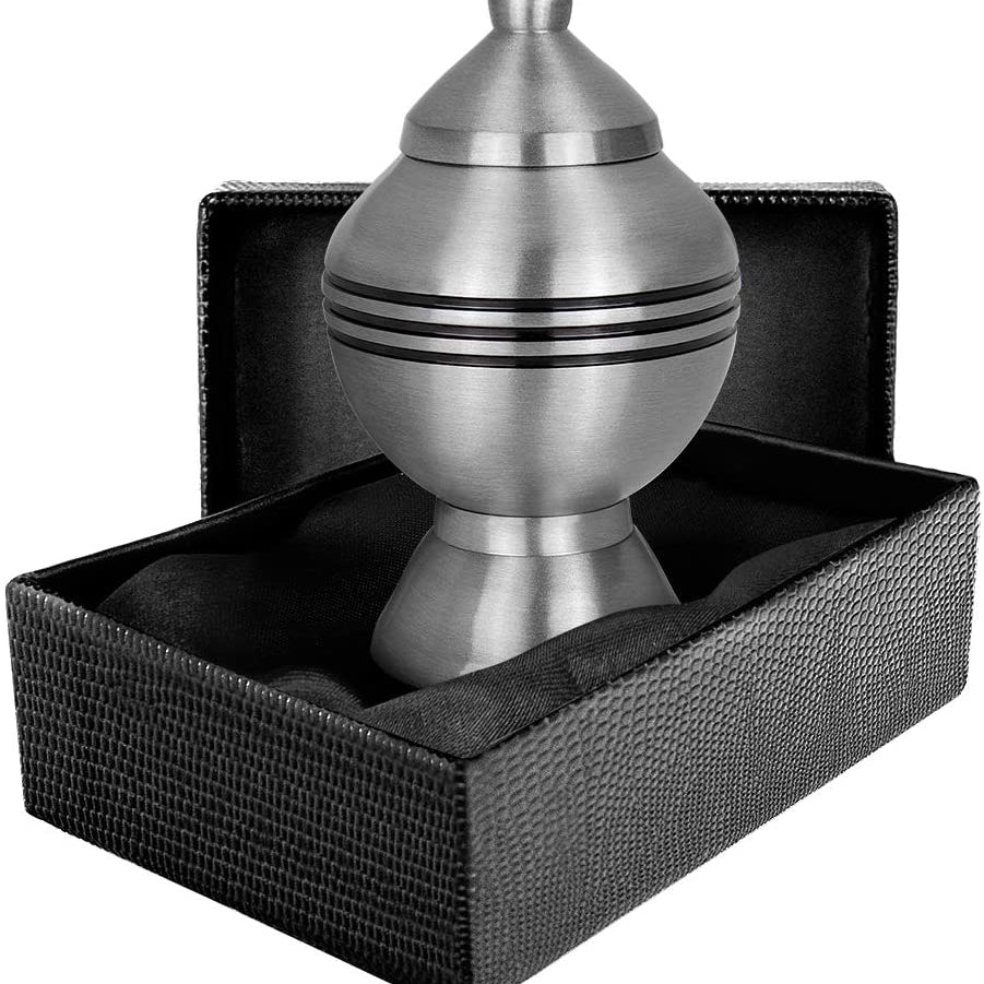 Eternal Hope Pewter Chalice Small Keepsake Urn for Human Ashes- Qnty 1 - w Case