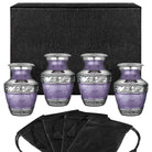 Eternal Peace Lovely Lavender Small Keepsake Urn for Human Ashes - Set of 4
