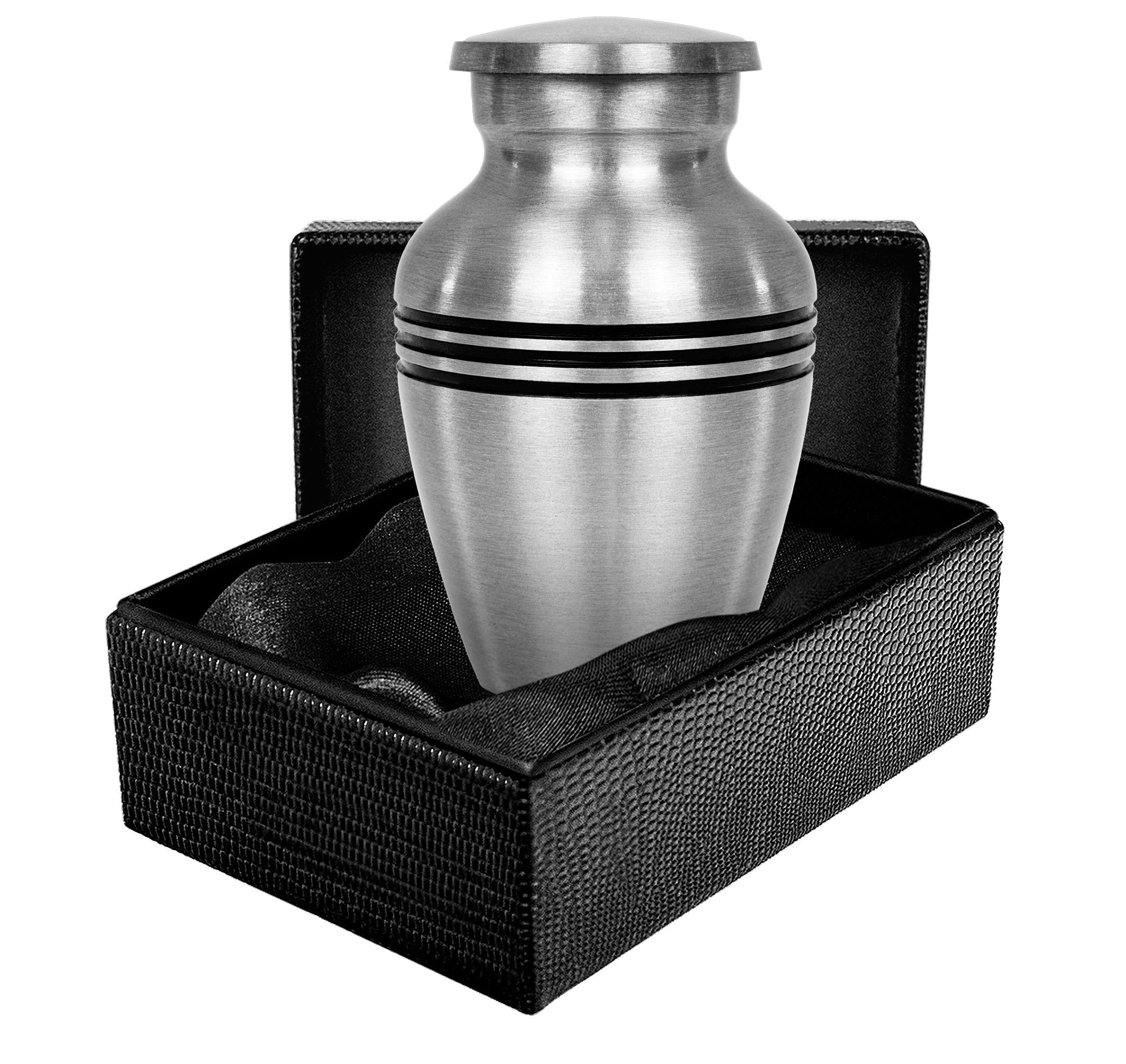 Grace and Mercy Beautiful Pewter Small Keepsake Urn for Human Ashes - Qnty 1