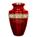 Serenity Red Adult Cremation Urn for Human Ashes - Including Personalization