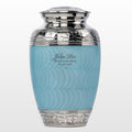 Light Blue Adult Cremation Urn for Human Ashes - Including Personalization