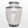 Pearl White Adult Cremation Urn for Human Ashes - Including Personalization