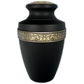 Majestic Black Extra Large Cremation Urn for Human Ashes Up to 300 Pounds