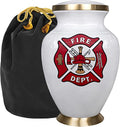 Fire Fighter Large Cremation Urn for Human Ashes