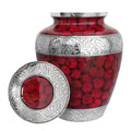 Celebration of Life Red Adult Cremation Urn for Human Ashes