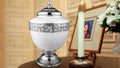 White Chalice Large Cremation Urn for Human Ashes