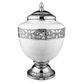 White Chalice Large Cremation Urn for Human Ashes
