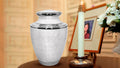 Everlasting Love White Adult Cremation Urn For Human Ashes