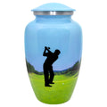Mens Golf Adult Large Cremation Urn for Human Ashes