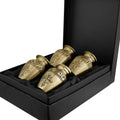 Gold and Black Keepsake Cremation Urns for Human Ashes - Set of 4
