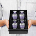 Eternal Peace Lavender Keepsake Cremation Urn for Human Ashes - Set of 4