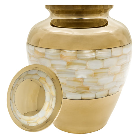 Mother of Pearl Adult Cremation Urn for Human Ashes