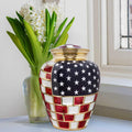 Patriotic Large Adult Cremation Urn for Human Ashes
