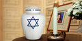 Star of David Cremation Urn for Human Ashes
