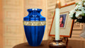 Serenity Blue Adult Cremation Urn for Human Ashes