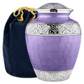 Silver Linings Lavender Adult Cremation Urn for Human Ashes