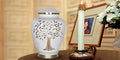 Tree of Life White  Large Cremation Urn for Human Ashes