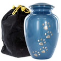 ALWAYS FAITHFUL BLUE PET URN FOR DOGS AND CATS ASHES