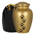 ALWAYS FAITHFUL GOLD PET URN FOR DOGS AND CATS ASHES