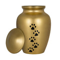ALWAYS FAITHFUL GOLD PET URN FOR DOGS AND CATS ASHES