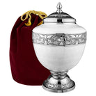 Eternal Hope White Chalice Large Urn for Human Ashes - With Velvet Bag