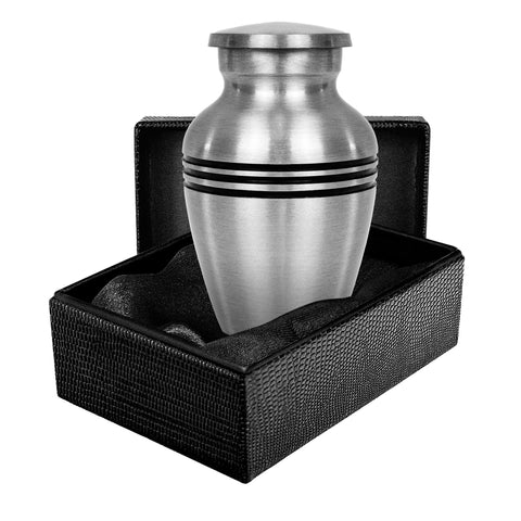 Grace and Mercy Beautiful Pewter Small Keepsake Urn for Human Ashes - Qnty 1