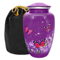 Mystic Butterfly Adult Cremation Urn for Human Ashes - with Velvet Bag