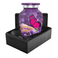 Mystic Butterfly Small Keepsake Urn for Human Ashes -Qnty 1 - w Case