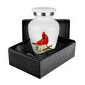 Peace and Harmony Beautiful Red Cardinal Small Keepsake Urn for Human Ashes - Qnty 1 - w Case
