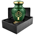 Tree of Life Classy Small Keepsake Urns for Human Ashes - Qnty 1 - with Case