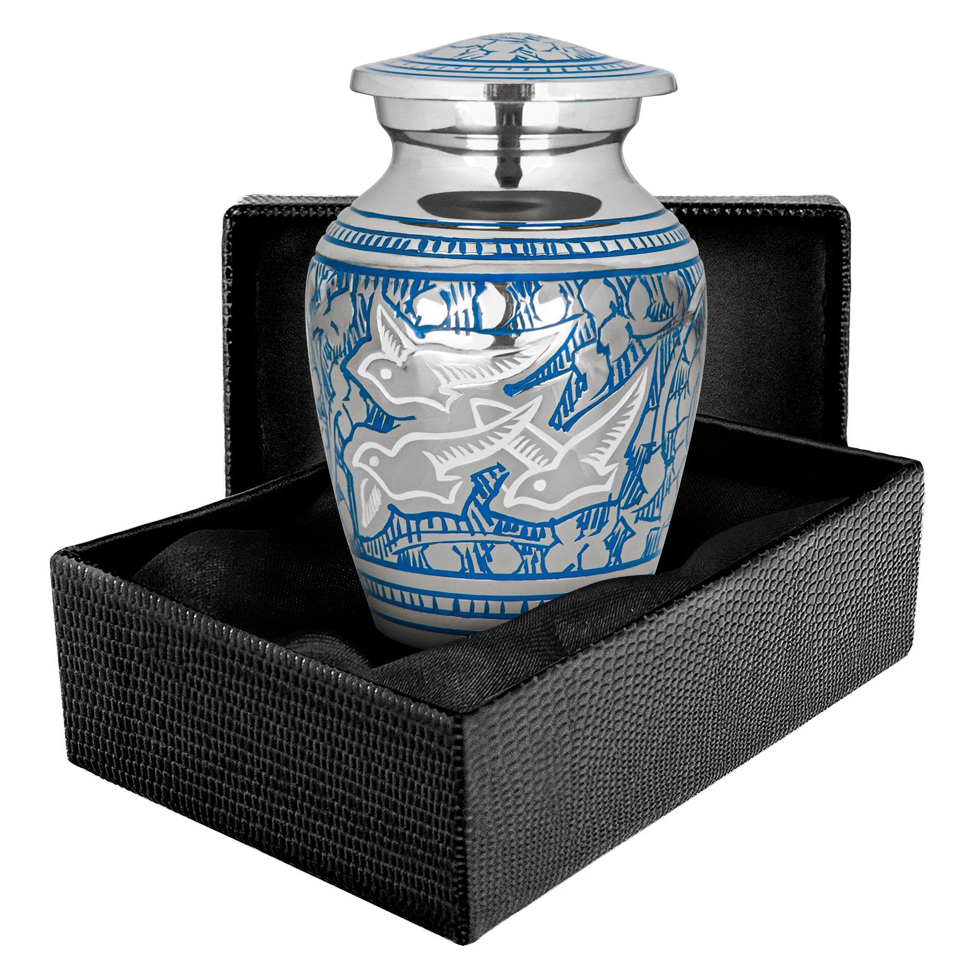 Wings of Love Elegant Small Keepsake Urn for Human Ashes - Qnty 1 -w Case